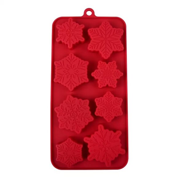 3/$10 Snowflakes Silicone Candy Mold - Picture 1 of 4